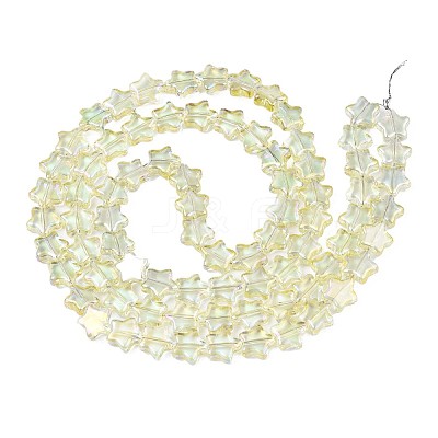 Electroplate Glass Beads Strand EGLA-S188-17-1