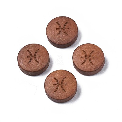 Laser Engraved Wood Beads WOOD-S053-53I-1