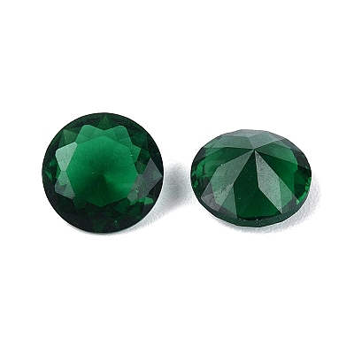 Diamond Shaped Cubic Zirconia Pointed Back Cabochons ZIRC-R004-8mm-08-1