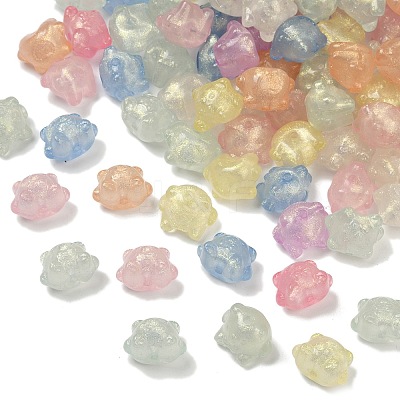 Luminous Transparent Acrylic Beads OACR-B031-19-1