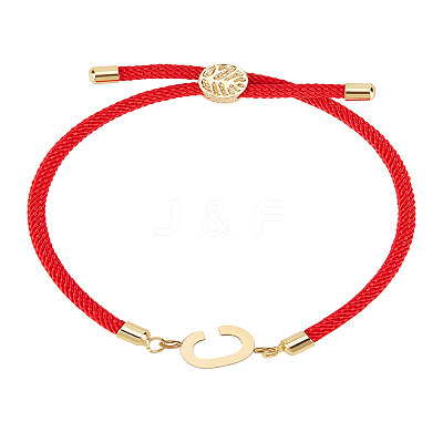 1Pc Adjustable Nylon Cord Slider Bracelets for Women BJEW-LP0001-32C-02-1