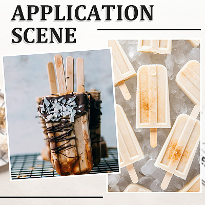 10 Sets Wood Craft Sticks DIY-CN0003-32B-1