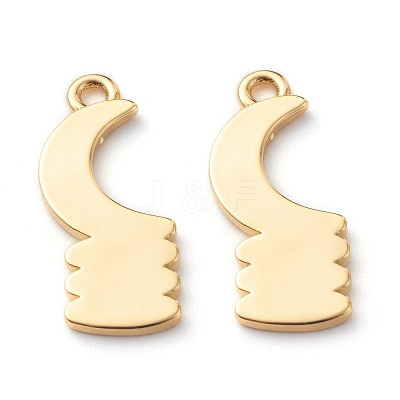 Brass Pendants KK-Z010-21G-1