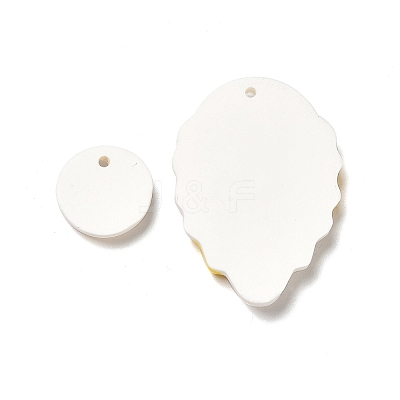 Handmade Polymer Clay Pendants Sets CLAY-B003-07-1