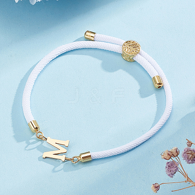 1pc Adjustable Nylon Cord Slider Bracelets for Women BJEW-LP0001-33M-G-1