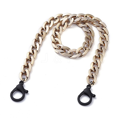 Personalized CCB Plastic Curb Chain Necklaces NJEW-JN02881-01-1