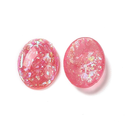 Resin Imitation Opal Cabochons RESI-E042-01C-1