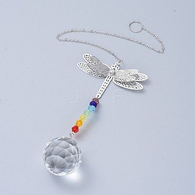 Crystals Chandelier Suncatchers Prisms Chakra Hanging Pendant AJEW-I040-15P-1