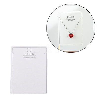 100Pcs Paper Jewelry Necklace Display Cards CDIS-NH0001-01C-1