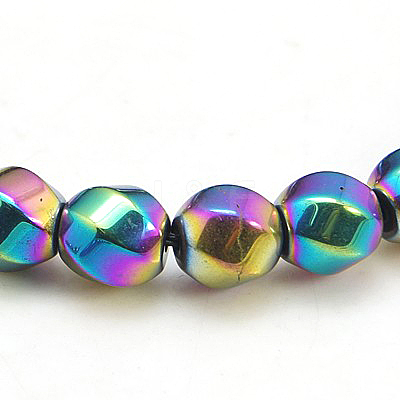 Non-Magnetic Synthetic Hematite Bracelets BJEW-D088-5-1