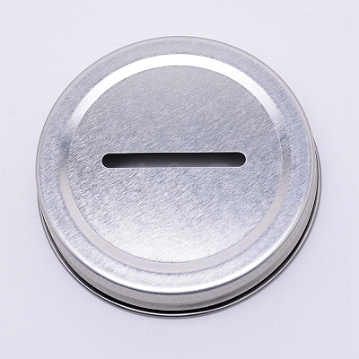 Tinplate Coin Slot Bank Lids FIND-WH0047-14B-1
