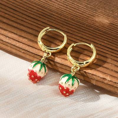 Brass Hoop Earrings EJEW-S251-04E-G-1