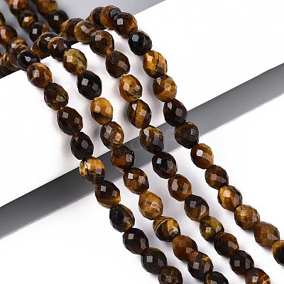Natural Tiger Eye Beads Strands G-T142-78-1