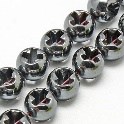 Non-magnetic Synthetic Hematite Beads Strands G-Q943-13-1