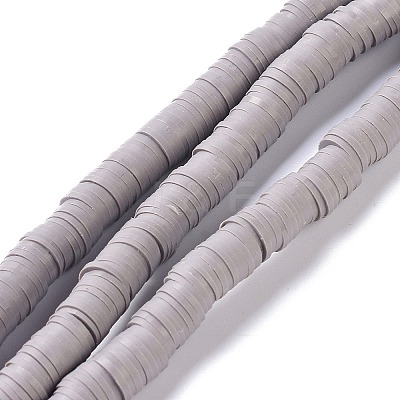 Flat Round Handmade Polymer Clay Beads CLAY-XCP0001-08-1