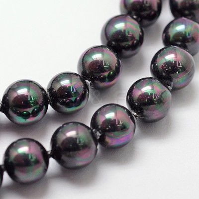 Shell Pearl Bead Strands BSHE-L025-05-6mm-1