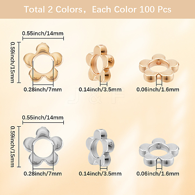 200Pcs 2 Colors CCB Plastic Bead Frame CCB-SC0001-24-1