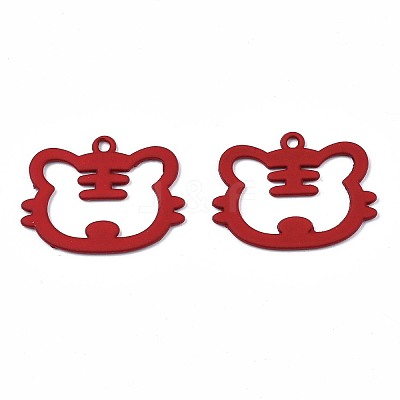 Spray Painted Alloy Pendants LS-ENAM-N055-059-A01-1