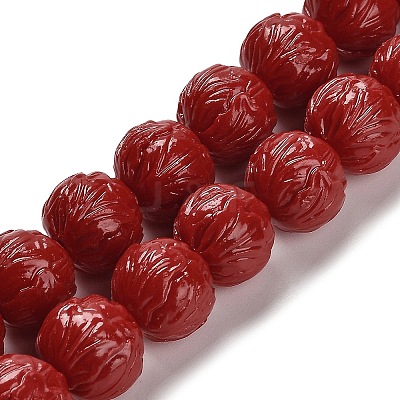 Synthetic Coral Carved Beads Strands CORA-H003-03-1
