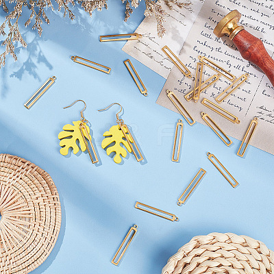 50Pcs Brass Pendants KK-BC0011-82-1