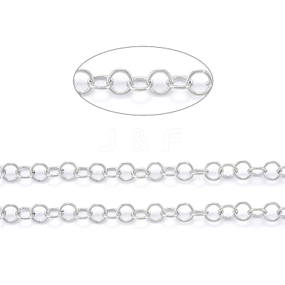 Tarnish Resistant 304 Stainless Steel Rolo Chains CHS-F011-08A-P-1