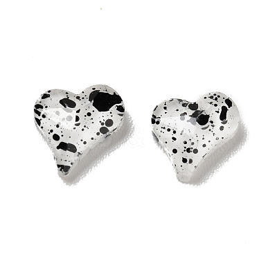 Spot Pattern Resin Cabochons MRMJ-G015-03-1