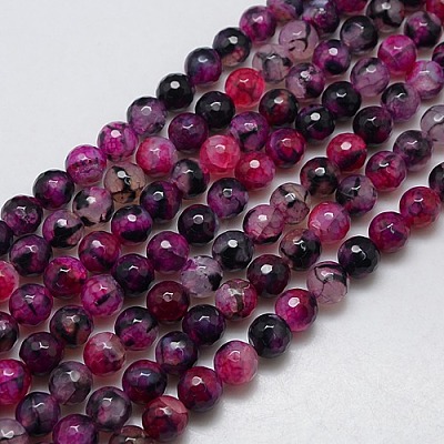 Natural Agate Round Beads Strand G-L084-10mm-60-1