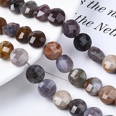 Natural Indian Agate Beads Strands X-G-S359-369-1