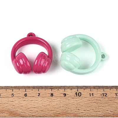 Opaque Acrylic Pendants SACR-T035-35M-1