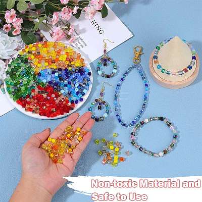 2 Bags Imitation Artificial Crystal Glass Beads GLAA-SZ0001-95C-06-1