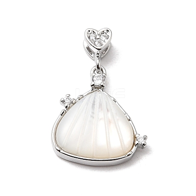 Natural Shell Carved Pendants KK-N290-06P-1