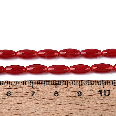 Opaque Glass Beads Strands GLAA-T028-15P-02-1
