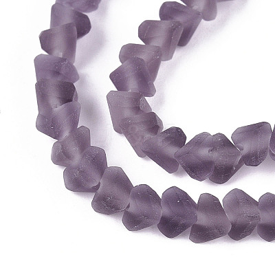 Frosted Transparent Glass Beads Strands LS-GLAA-N016-4mm-02-1