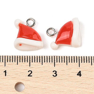 Christmas Theme Opaque Resin Pendants RESI-S08-02E-1