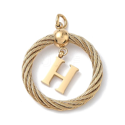 304 Stainless Steel Pendants STAS-D154-01H-G-1