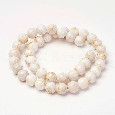 Natural Mashan Jade Beads Strands G-P232-01-F-4mm-1