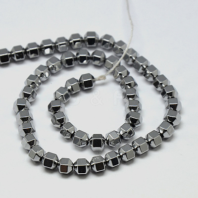 Electroplate Non-magnetic Synthetic Hematite Beads Strands G-I095-03-1