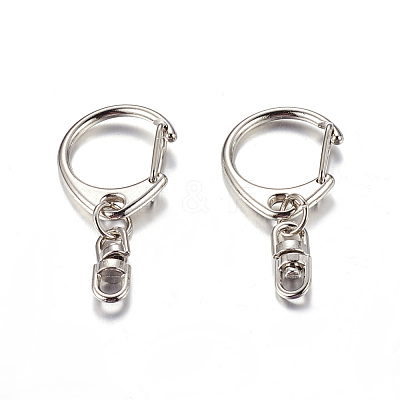 Zinc Alloy Keychain Clasp Findings LS-E546-1-1-1
