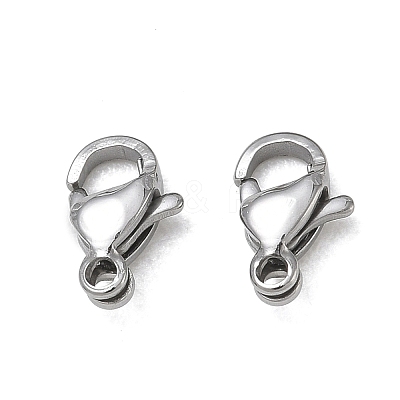 304 Stainless Steel Lobster Claw Clasps SA-CBAF1D5-25P-F-1