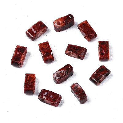 2-Hole Opaque Glass Seed Beads SEED-N004-002-A02-1