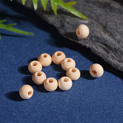 Round Unfinished Wood Beads X-WOOD-Q008-4mm-LF-1