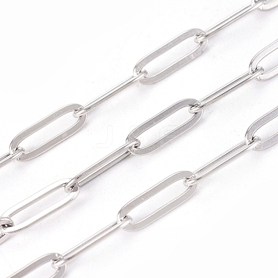 304 Stainless Steel Paperclip Chains X-CHS-CJC0001-03P-1