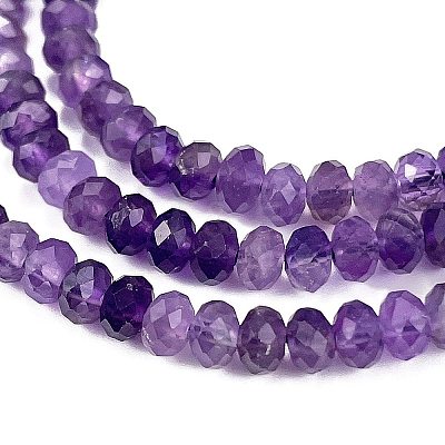 Natural Amethyst Beads Strands G-C127-B02-01-1
