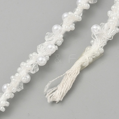 Plastic Beads Cord OCOR-WH0082-252-1
