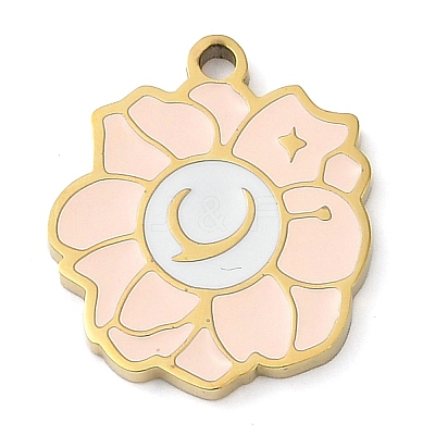 304 Stainless Steel Pendants STAS-F315-07G-04-1