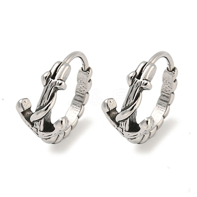 316 Surgical Stainless Steel Hoop Earrings EJEW-D096-13G-AS-1