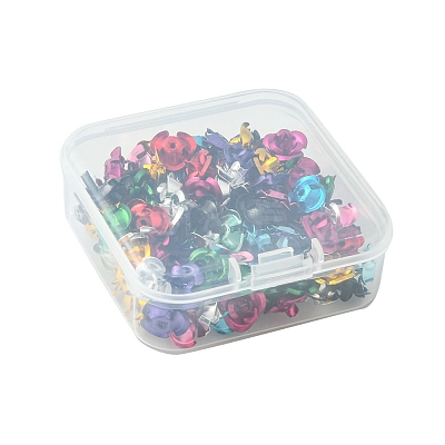 150Pcs Aluminum 3D Rose Flower FIND-FS0001-63-1