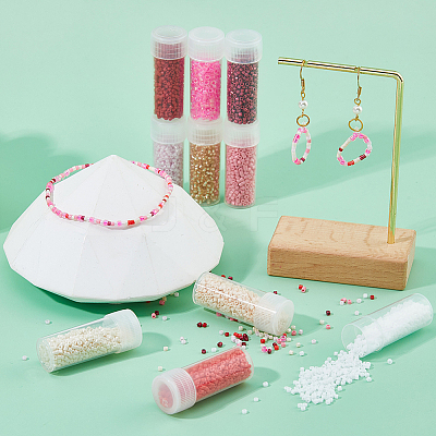 50G Pearlized Cylinder Seed Beads SEED-DC0001-18B-1