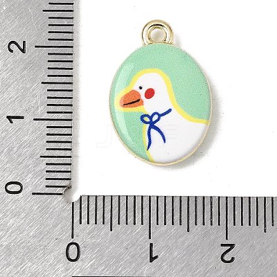 Printed Alloy Pendants ENAM-F160-02B-G-1