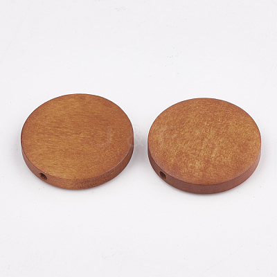 Natural Pear Wood Beads WOOD-T009-2.5cm-04-1